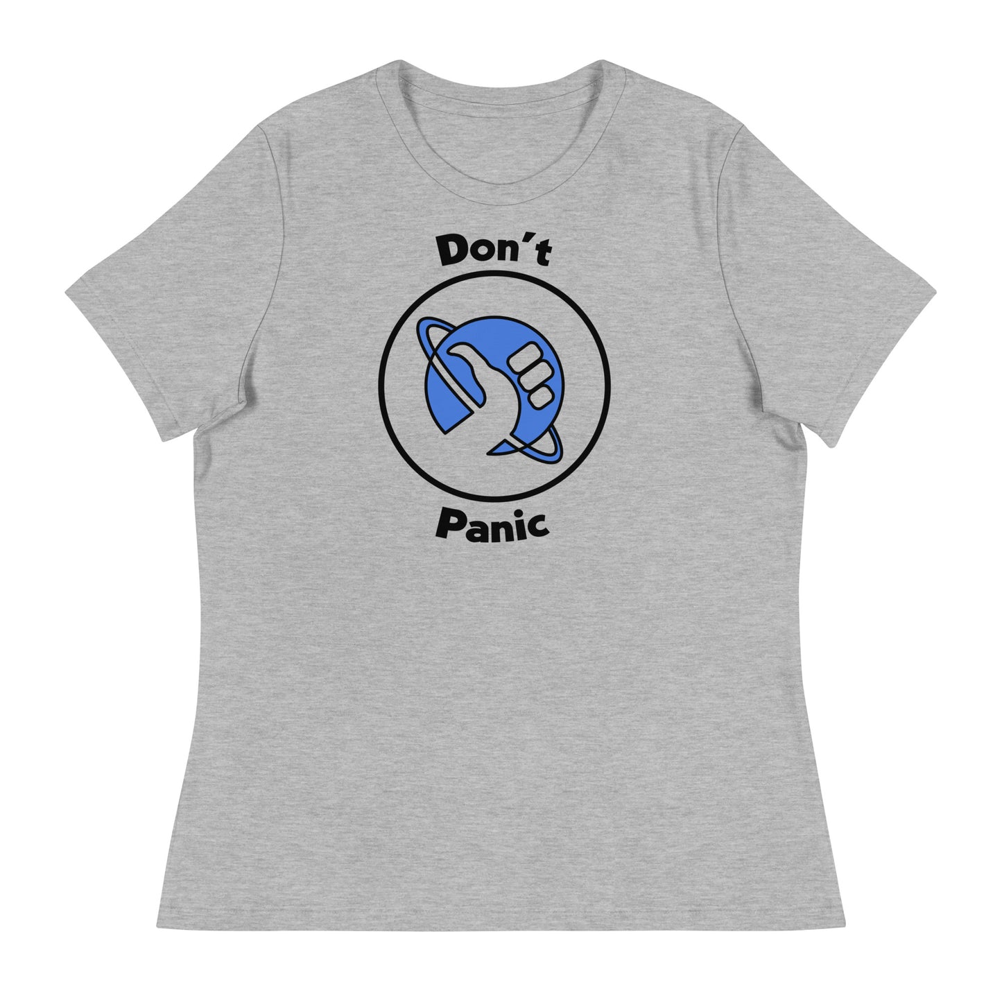 Women’s Don't Panic fitted t-shirt