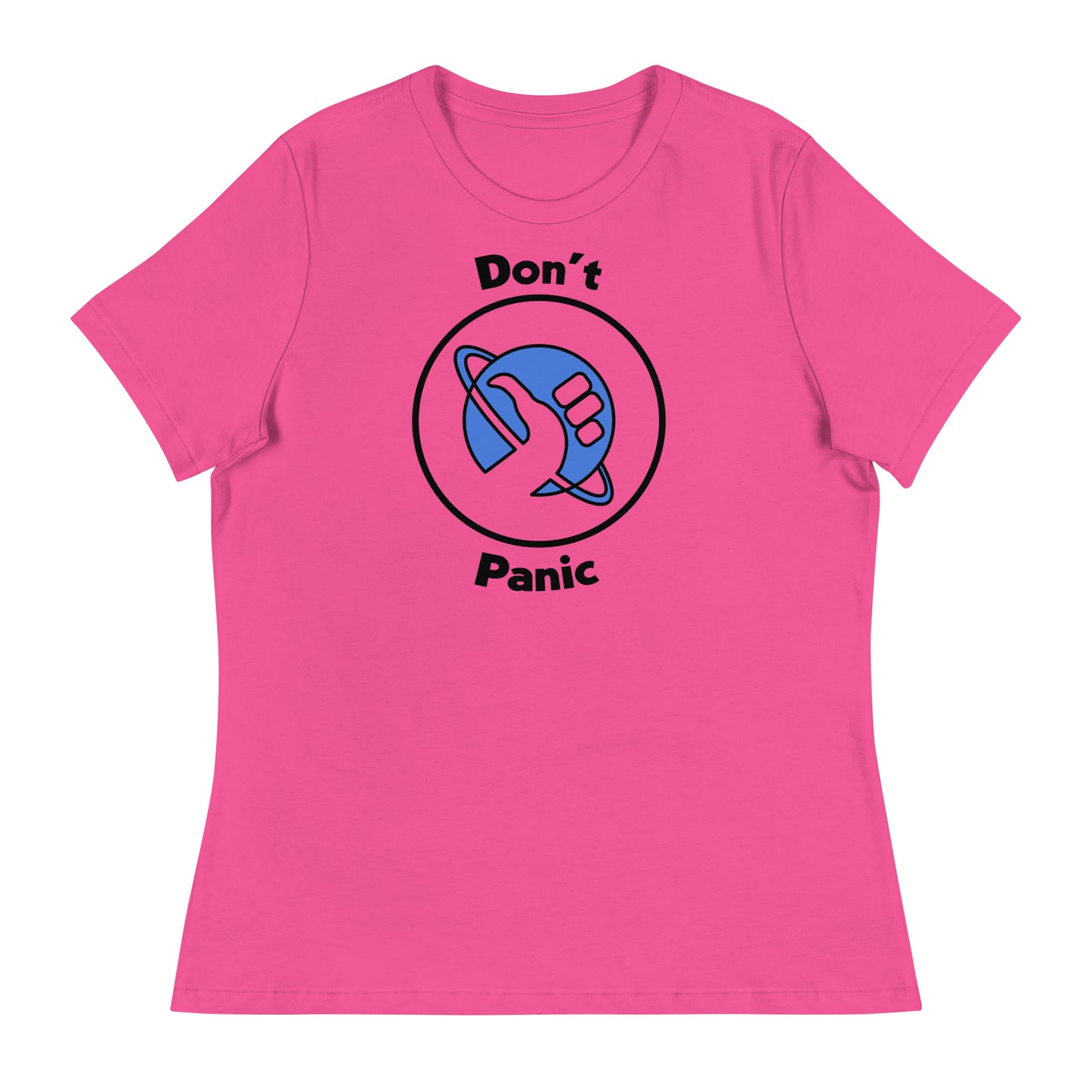 Women’s Don't Panic fitted t-shirt