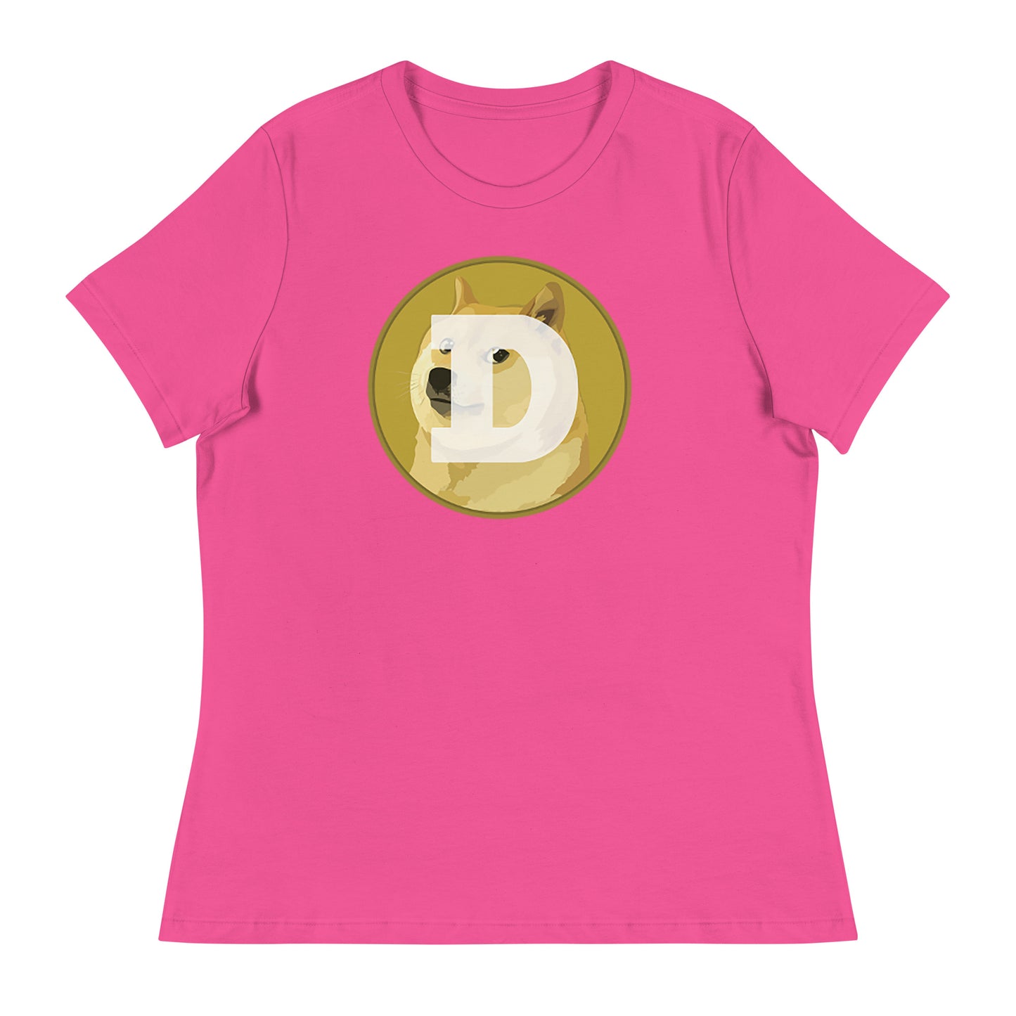 Women’s Dogecoin fitted t-shirt