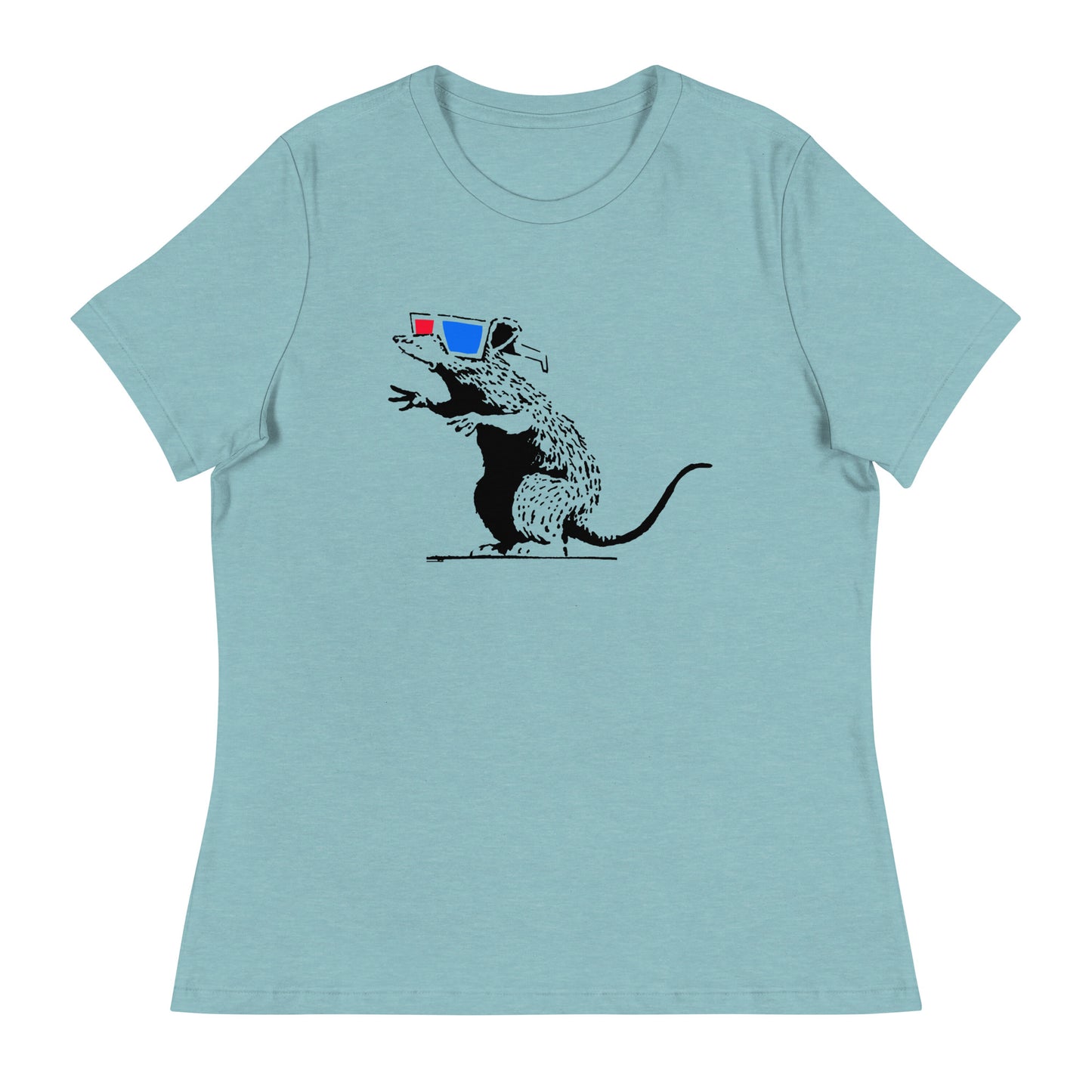 Women’s Banksy 3D rat fitted t-shirt