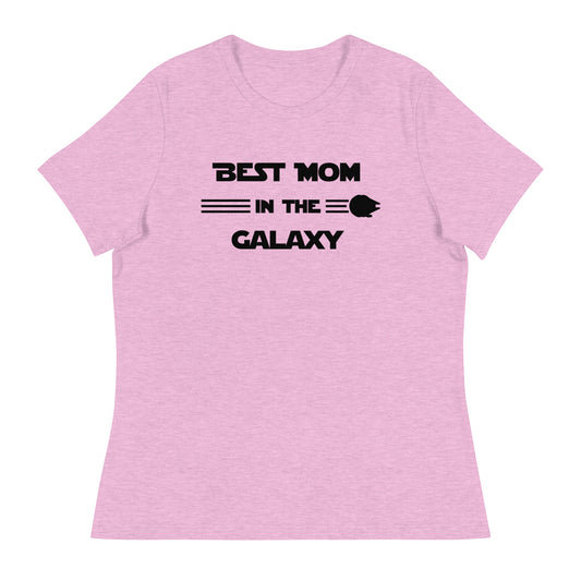 Women’s Best Mom in the Galaxy fitted t-shirt