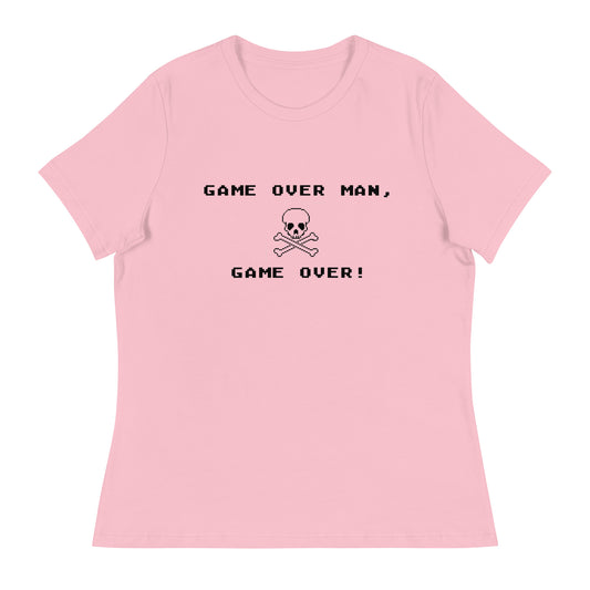 Women’s Game over man, game over fitted t-shirt