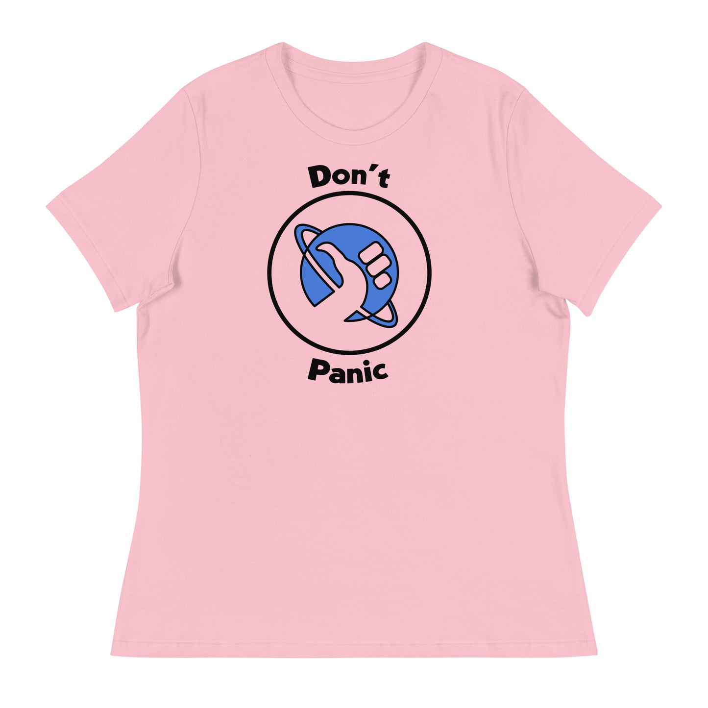 Women’s Don't Panic fitted t-shirt