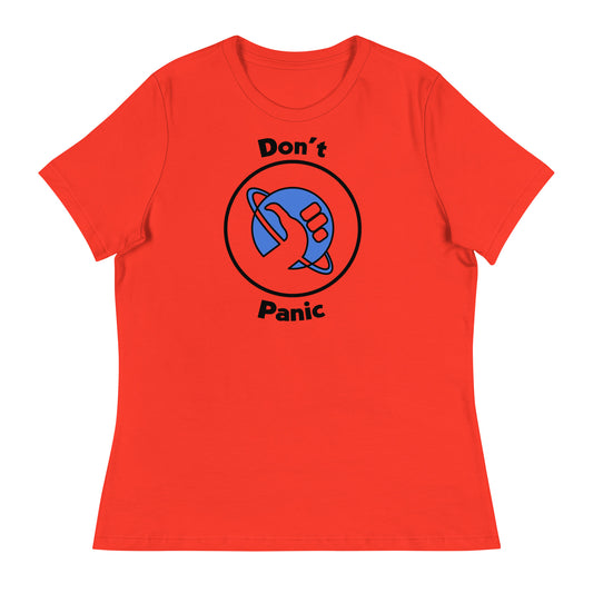 Women’s Don't Panic fitted t-shirt