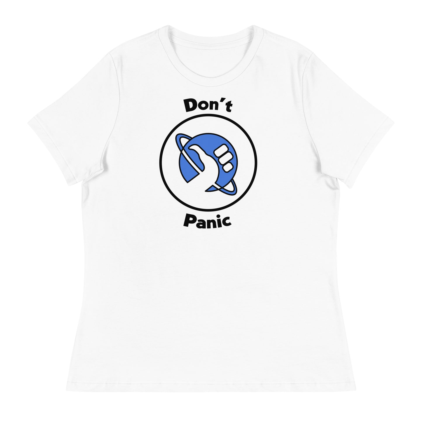 Women’s Don't Panic fitted t-shirt