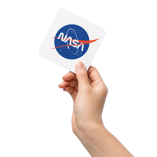 NASA cork-backed coaster