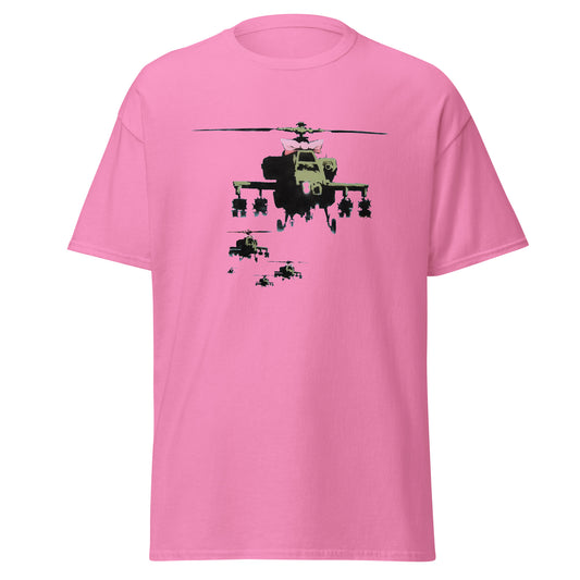 Banksy helicopter with bow classic tee