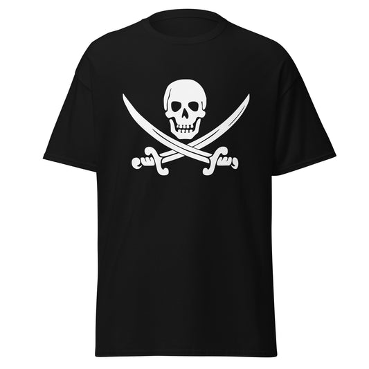 Klassisches T-Stück der Jolly Roger-Piratenflagge