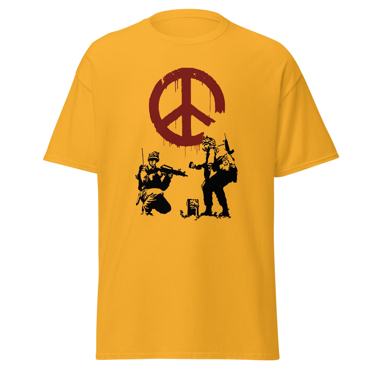 Banksy peace soldiers classic tee