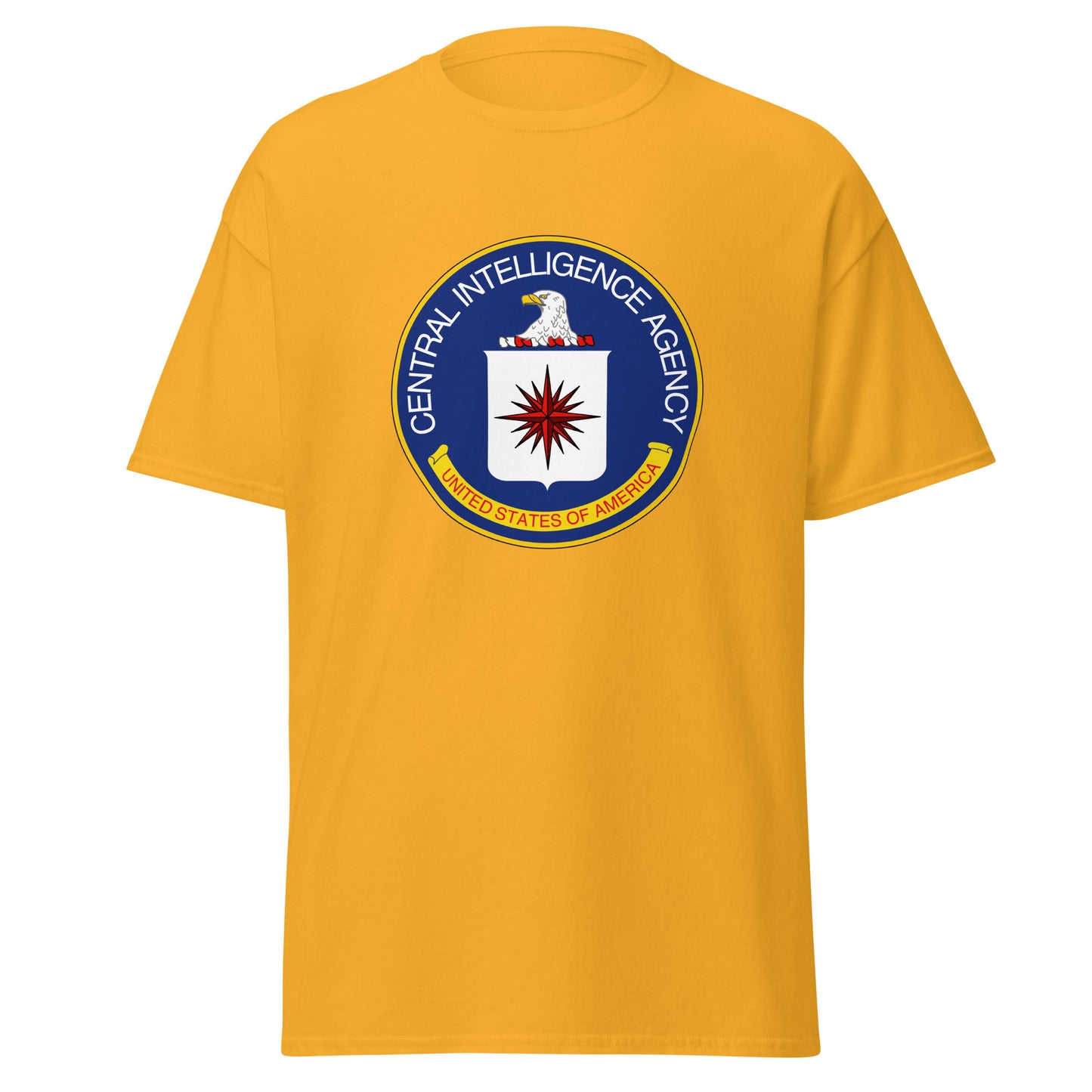 Klassisches T-Shirt mit CIA-Siegel