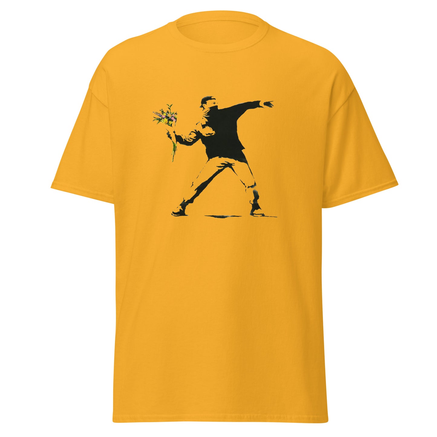 Banksy Flower Thrower klassisches T-Shirt