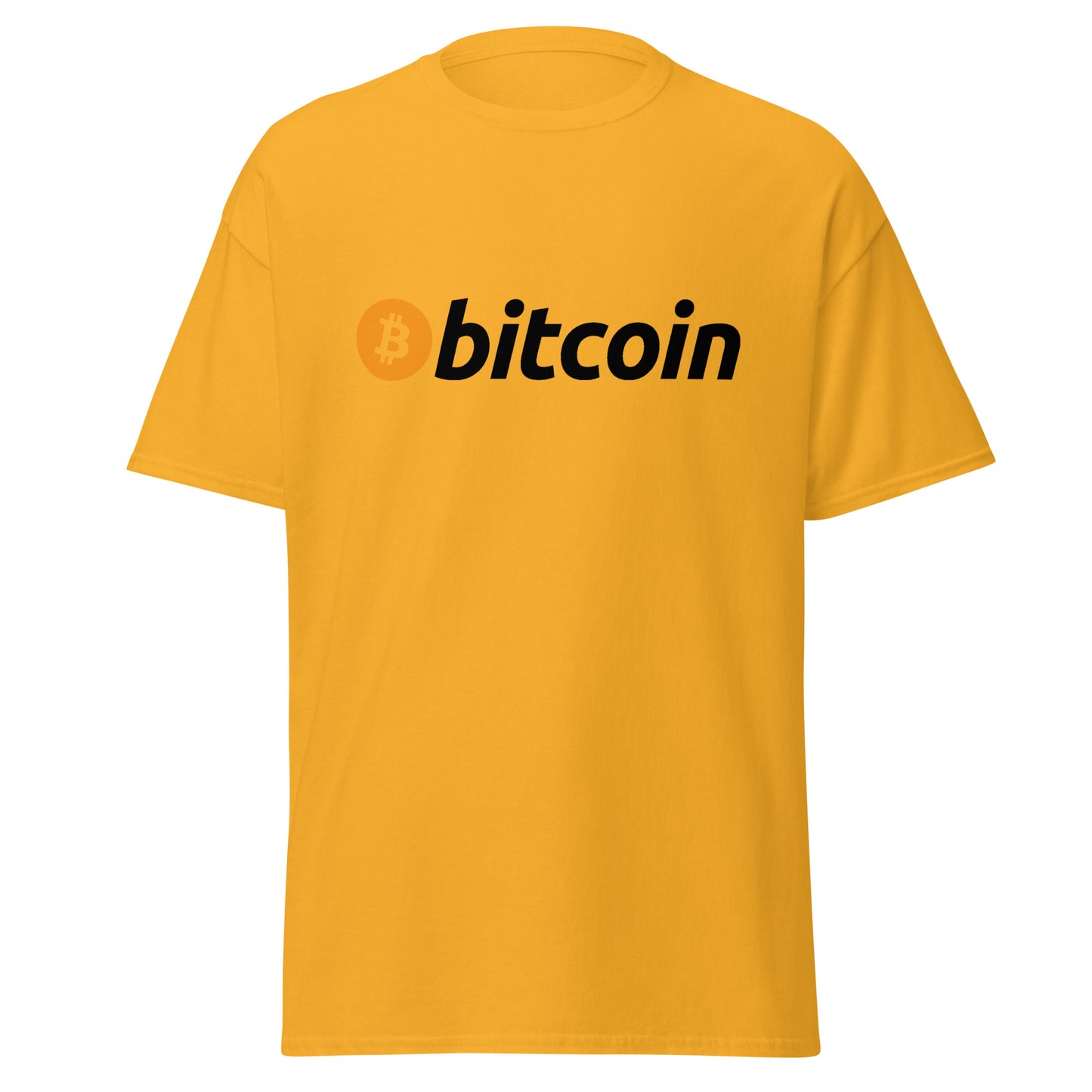 Klassisches T-Shirt mit Bitcoin-Logo