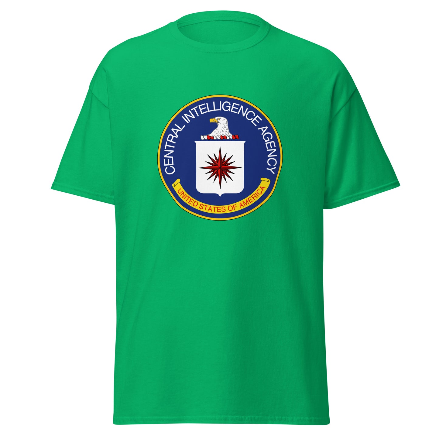 Klassisches T-Shirt mit CIA-Siegel