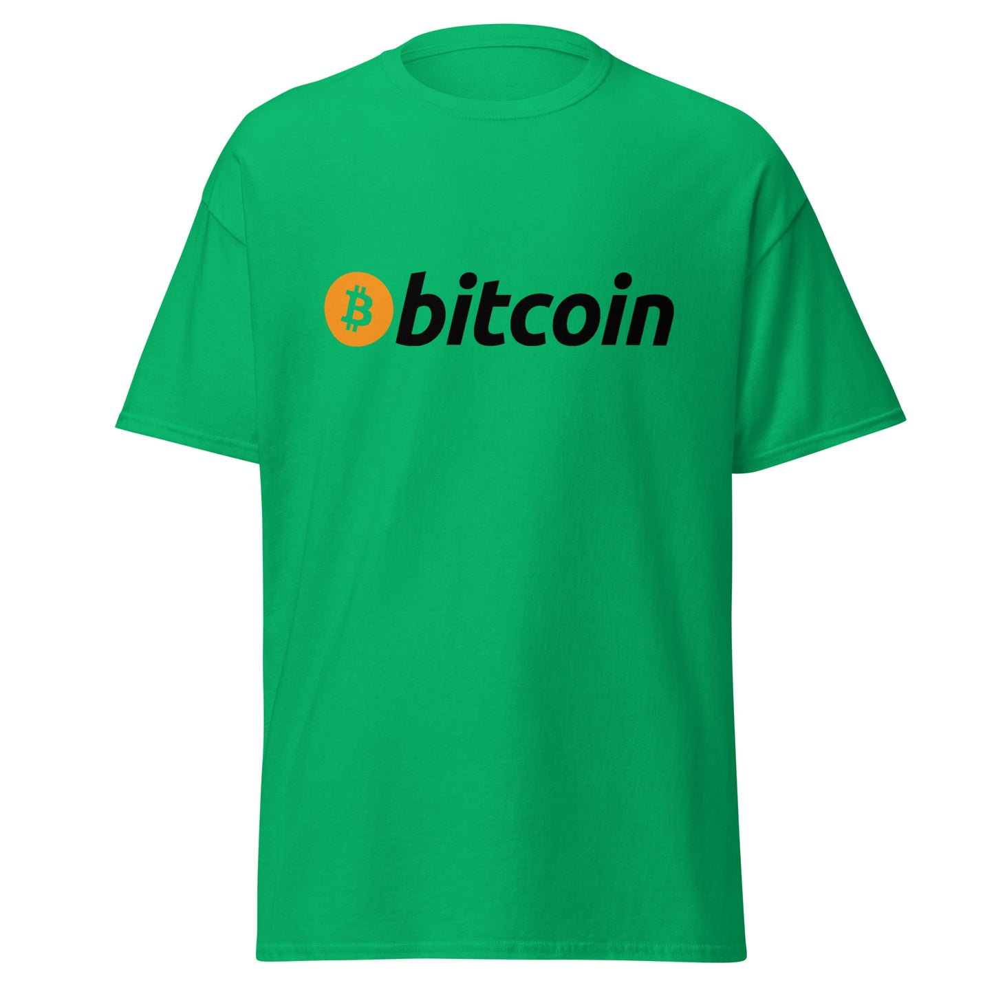 Klassisches T-Shirt mit Bitcoin-Logo