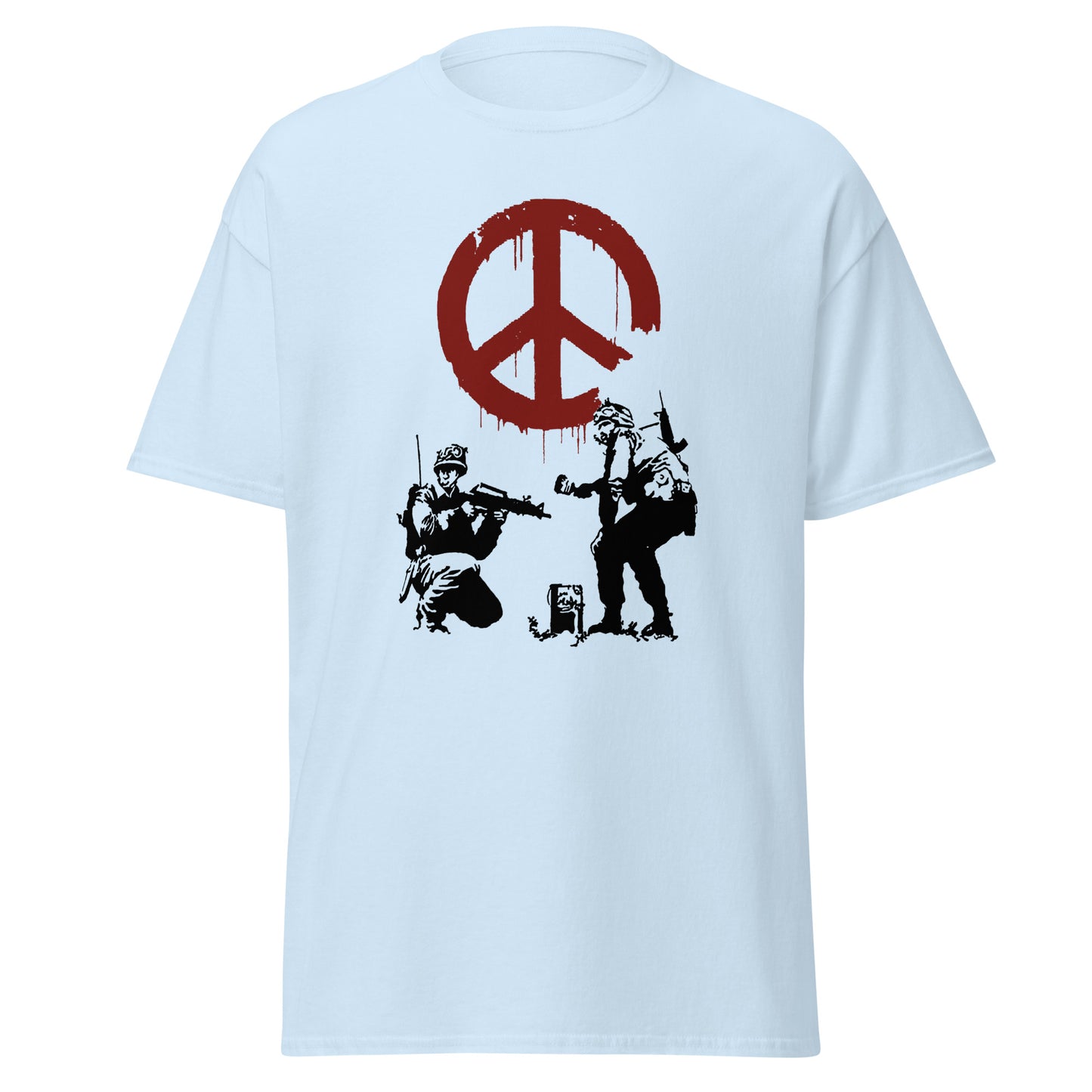 Banksy peace soldiers classic tee