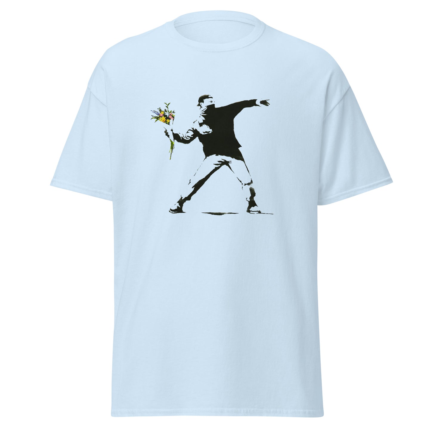 Banksy flower thrower classic tee