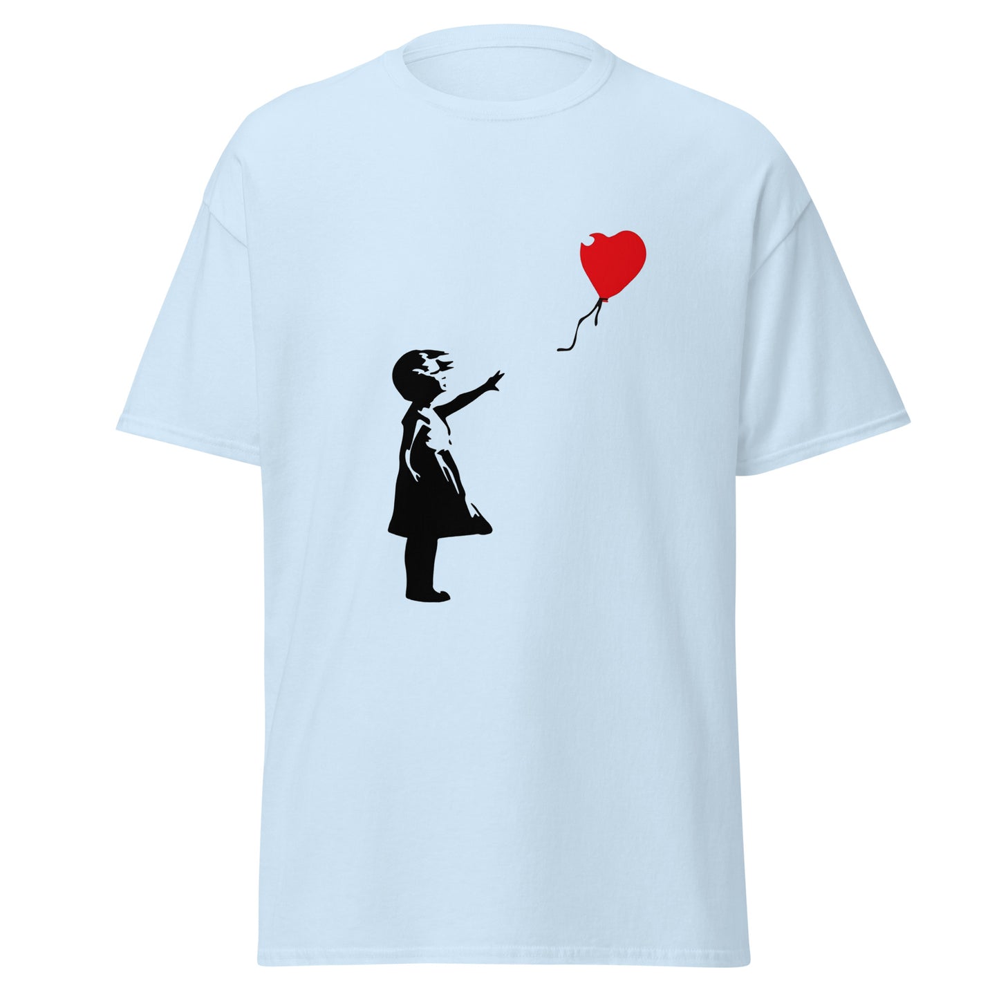 Banksy girl with heart balloon classic tee