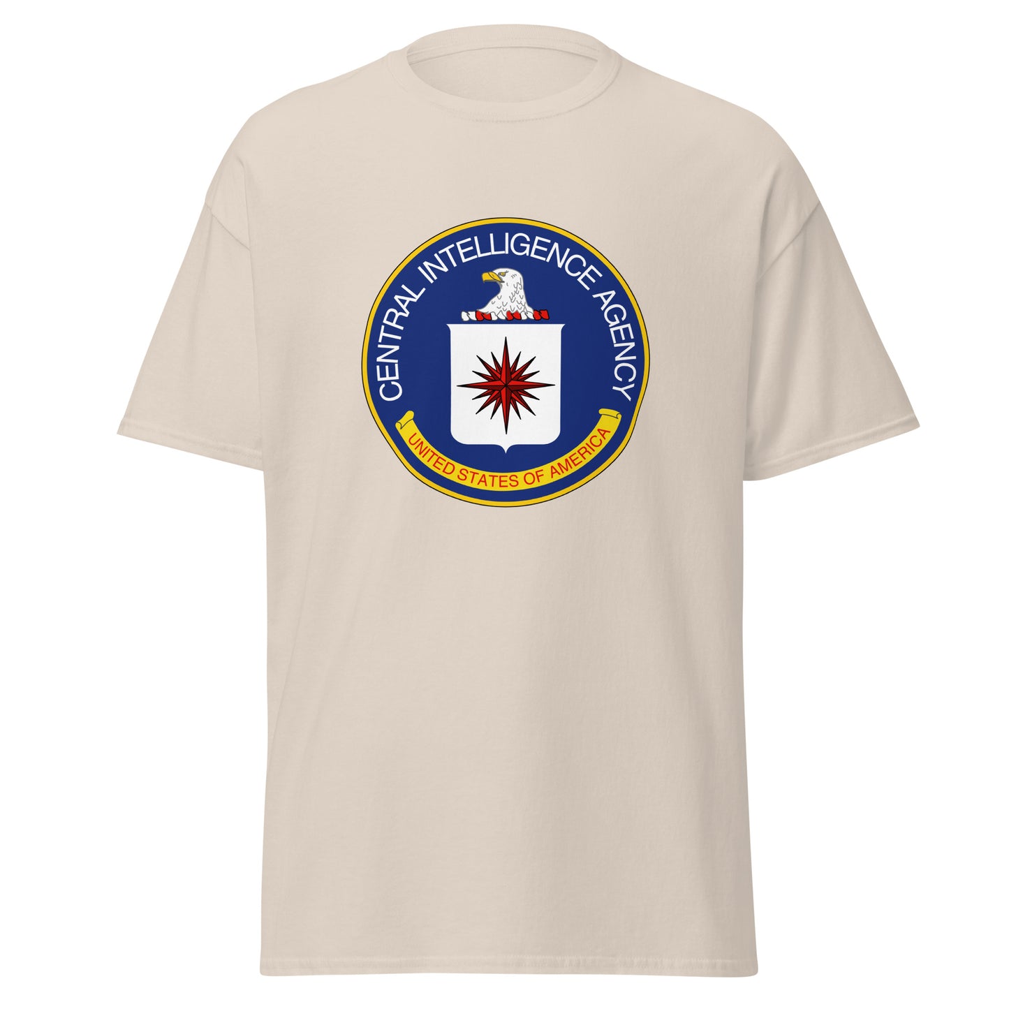 Klassisches T-Shirt mit CIA-Siegel