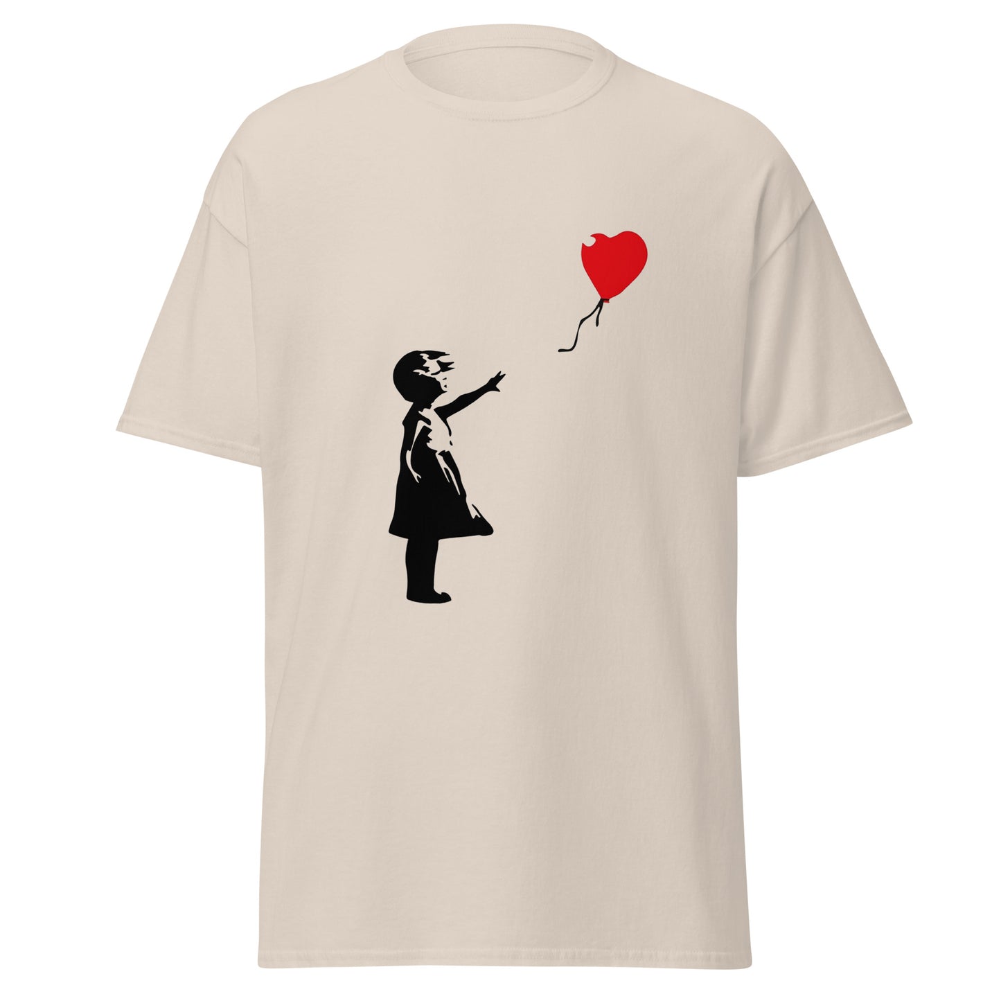 Banksy girl with heart balloon classic tee