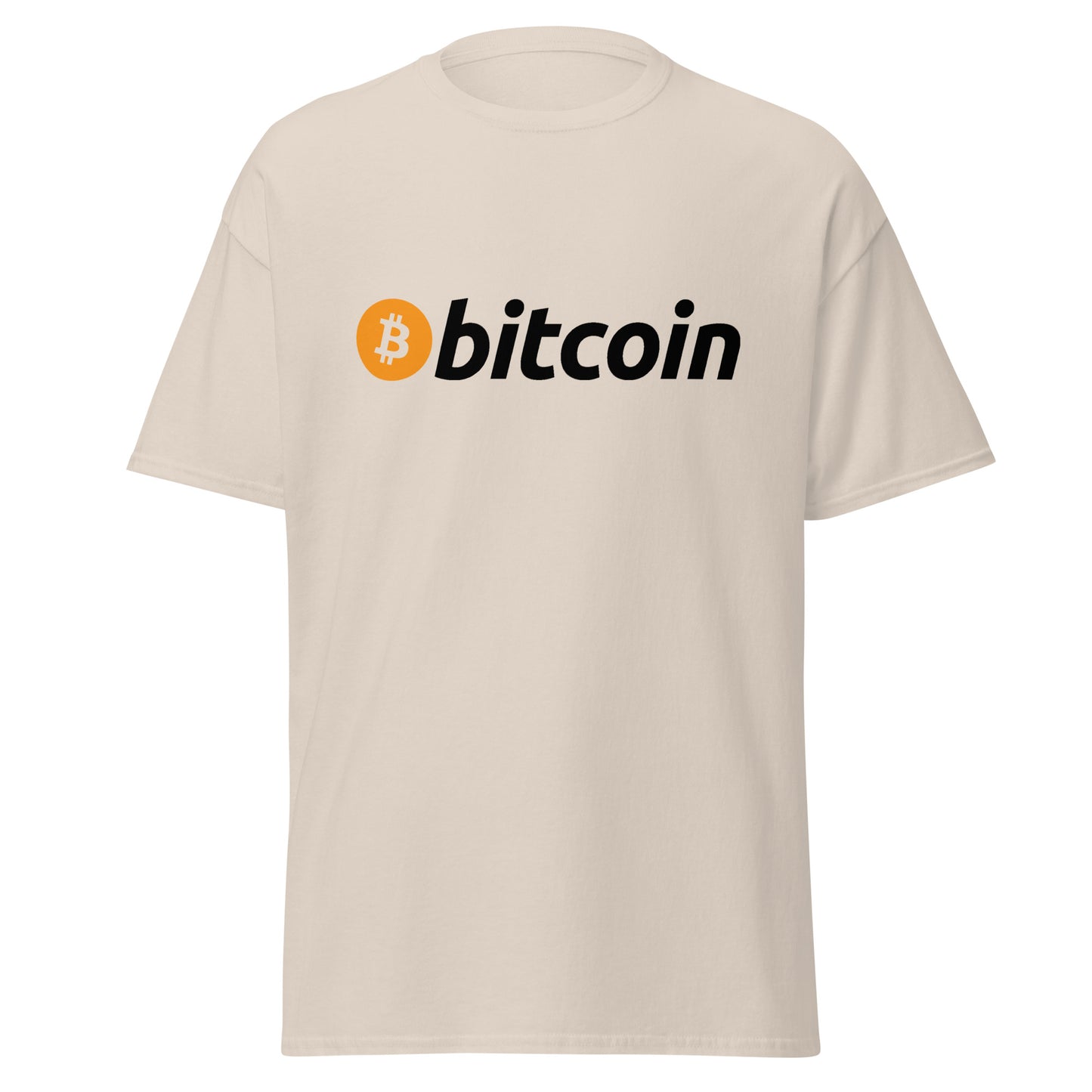 Klassisches T-Shirt mit Bitcoin-Logo