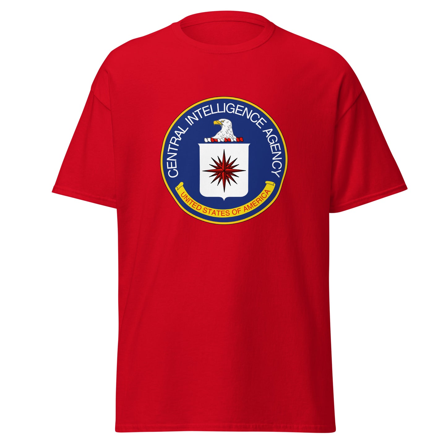 Klassisches T-Shirt mit CIA-Siegel