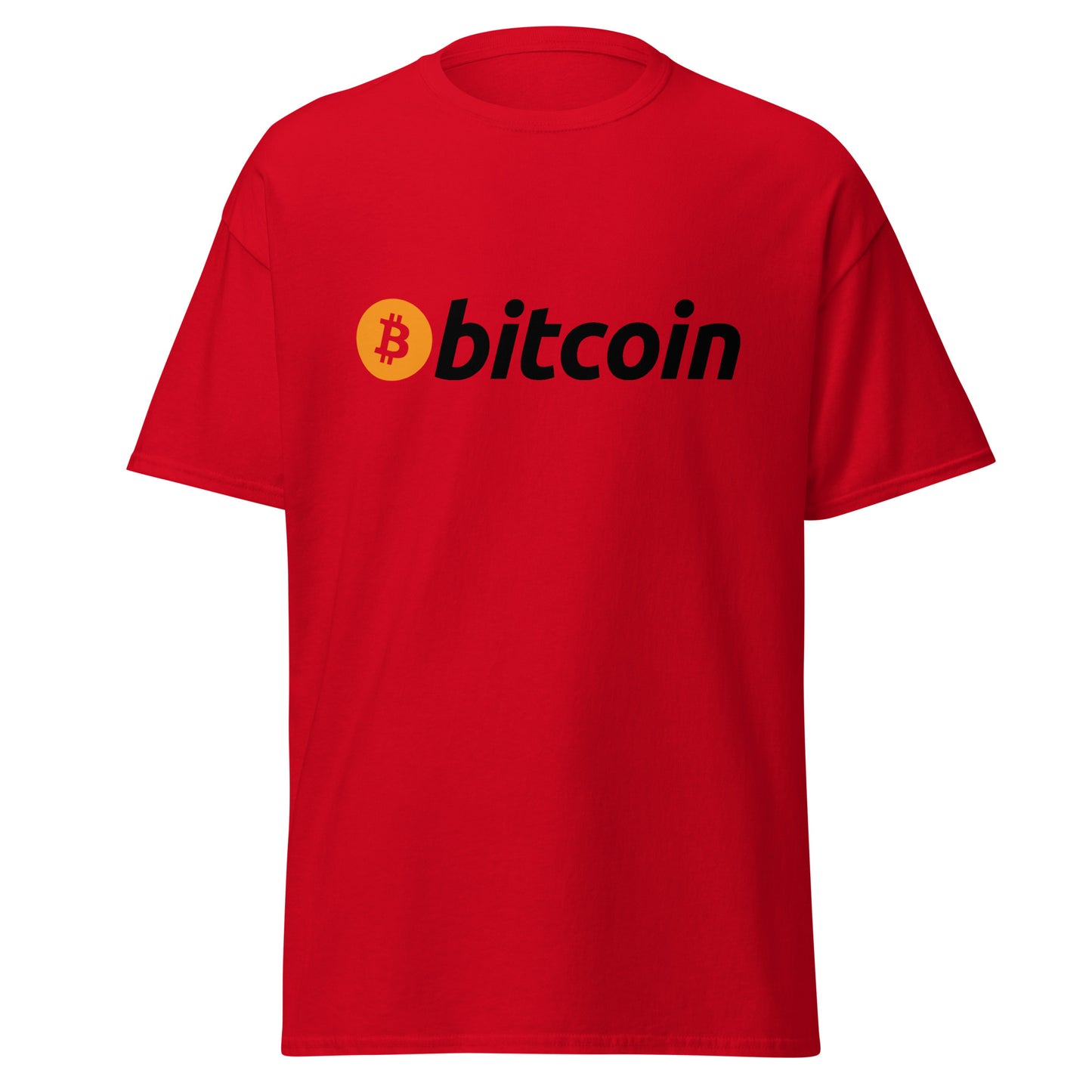 Klassisches T-Shirt mit Bitcoin-Logo