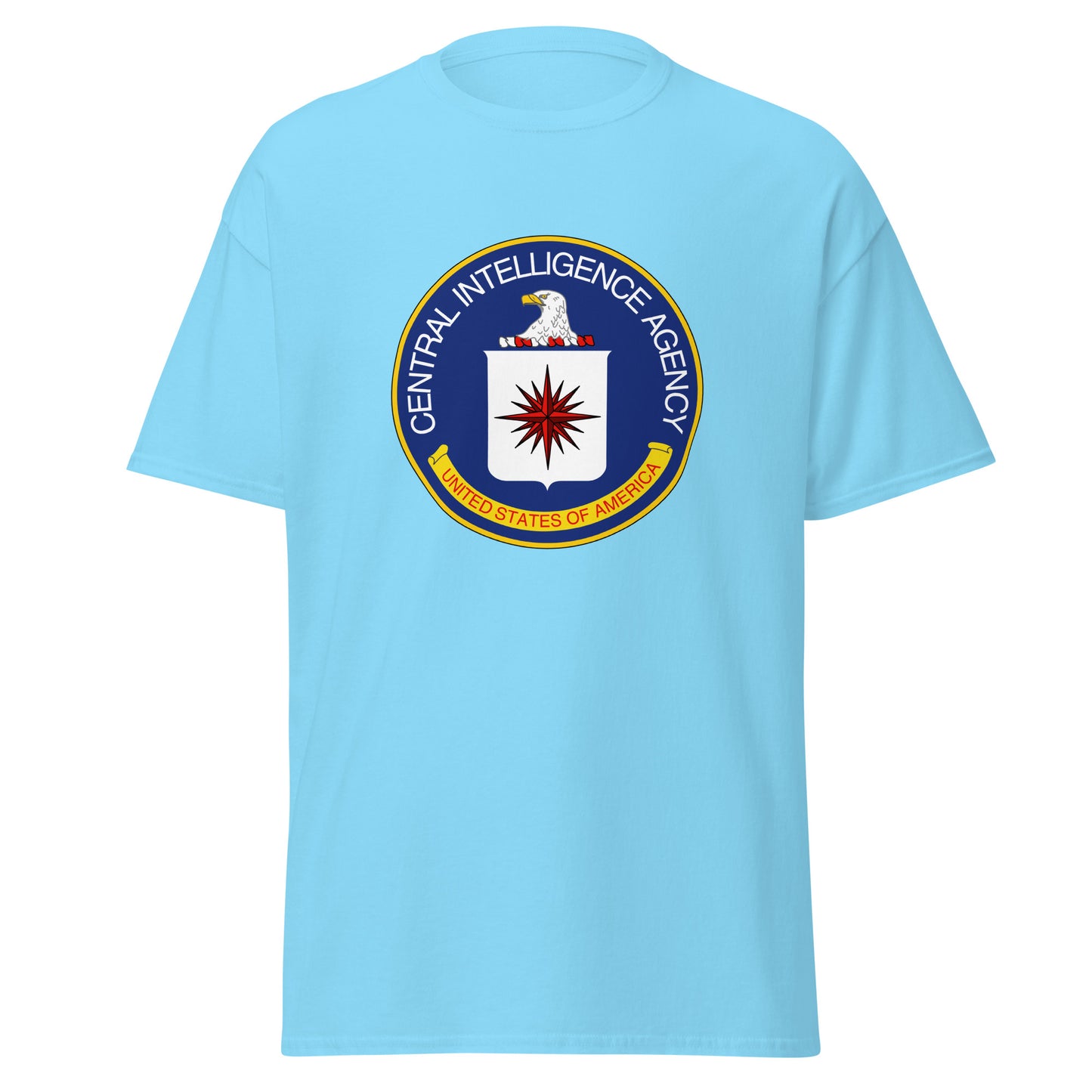 Klassisches T-Shirt mit CIA-Siegel