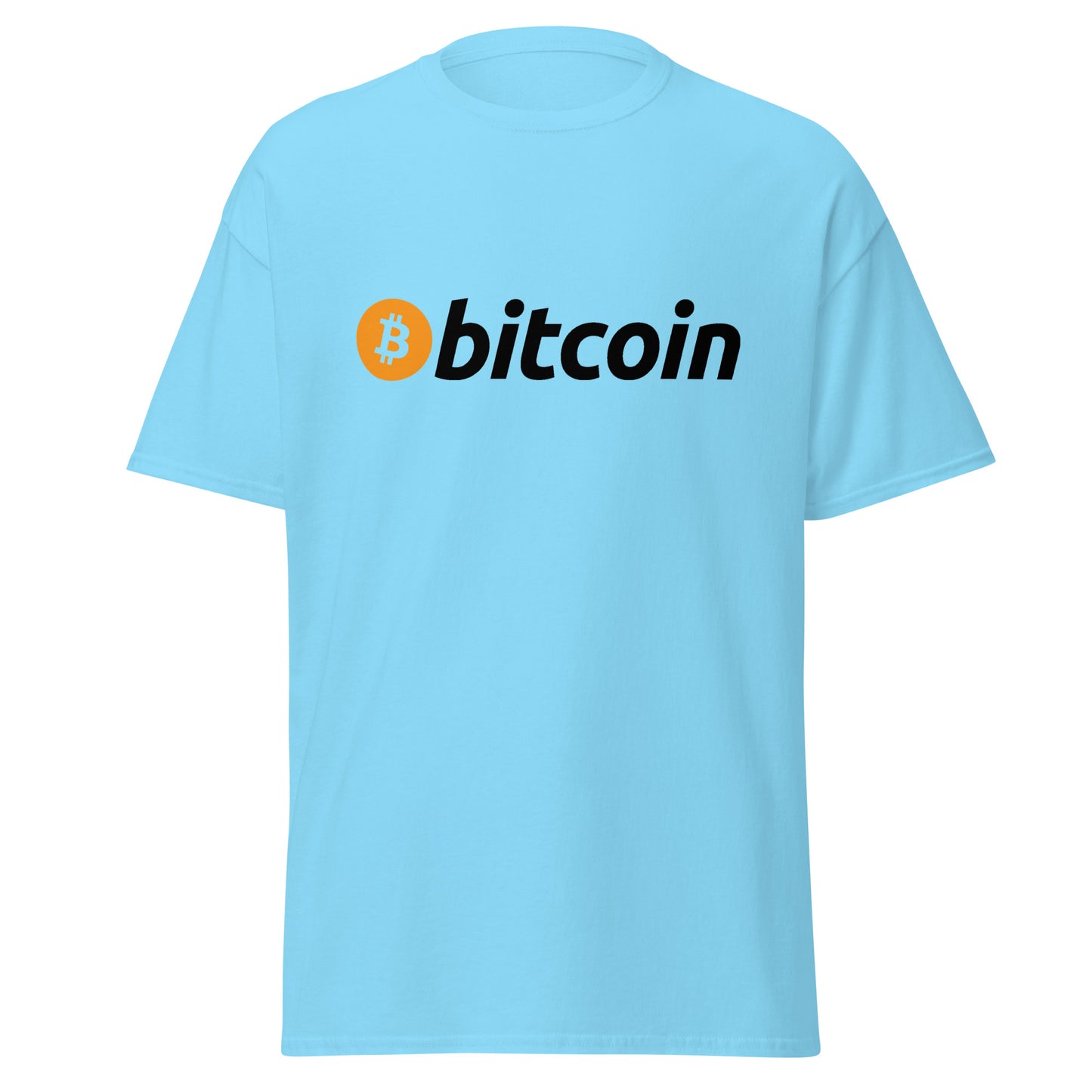 Klassisches T-Shirt mit Bitcoin-Logo