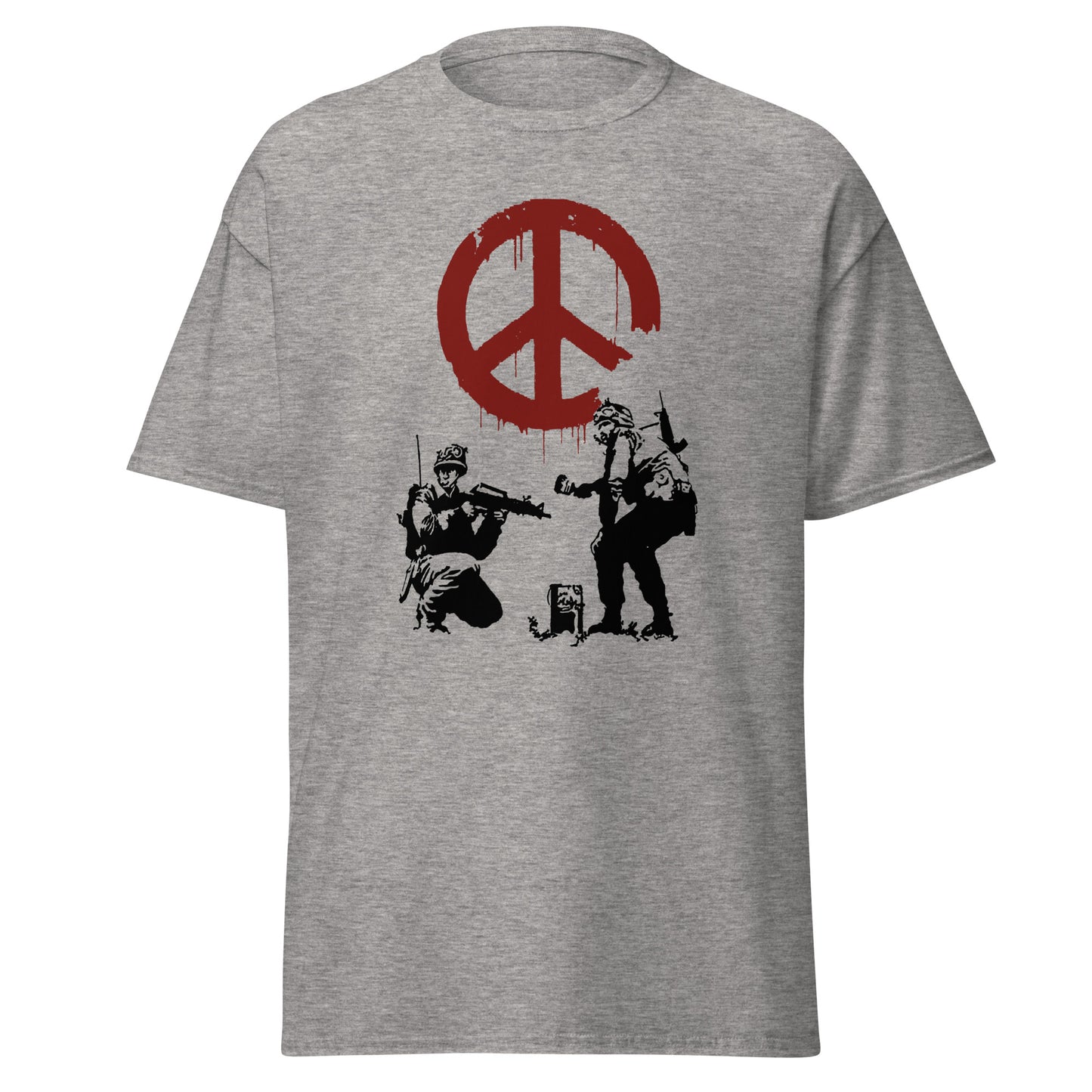 Banksy peace soldiers classic tee