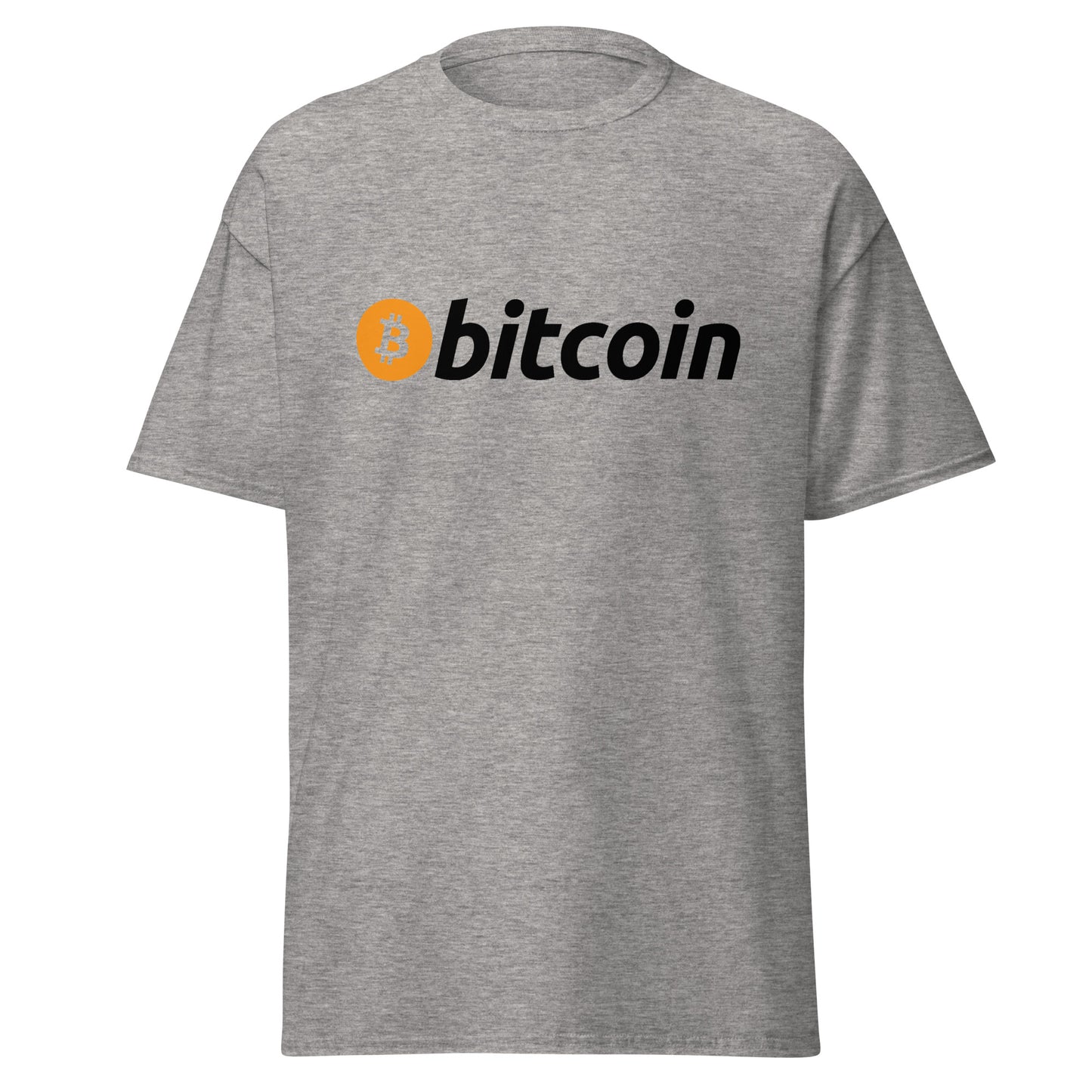 Klassisches T-Shirt mit Bitcoin-Logo