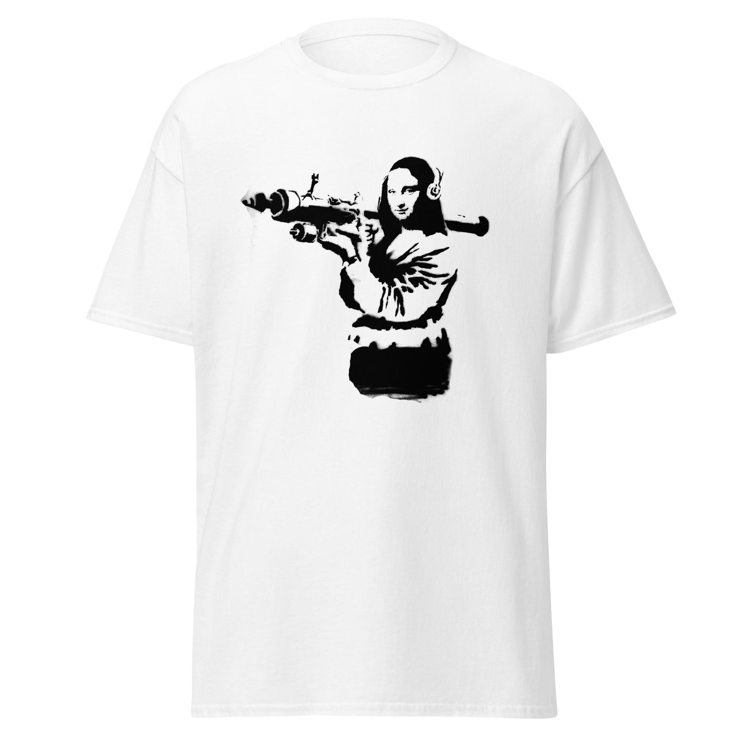 Banksy Mona Lisa klassisches T-Shirt