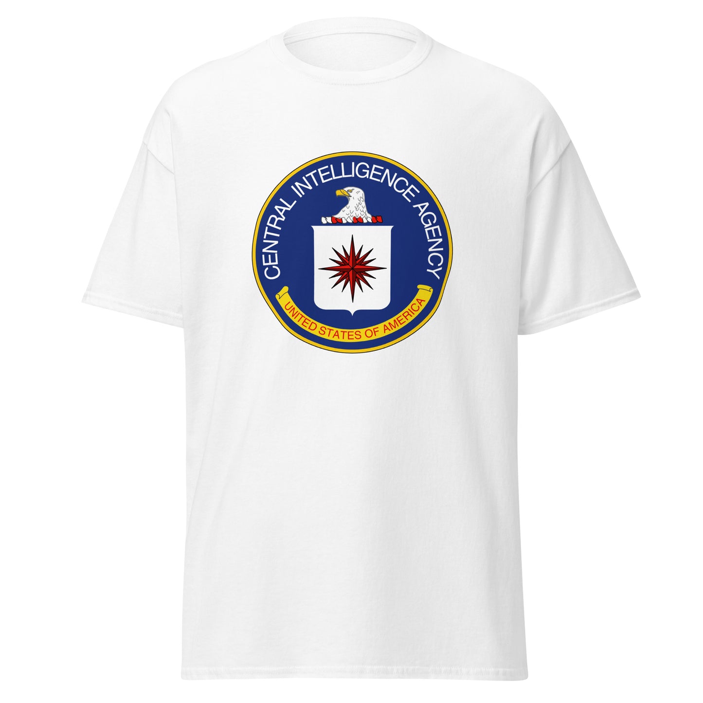 Klassisches T-Shirt mit CIA-Siegel