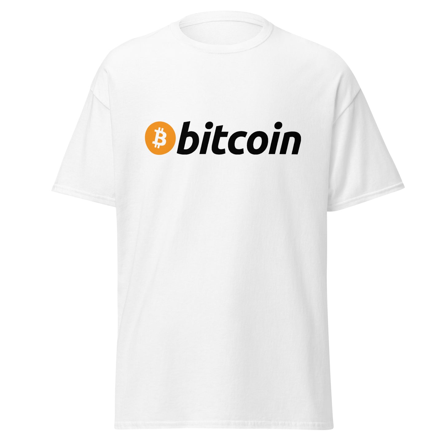 Klassisches T-Shirt mit Bitcoin-Logo