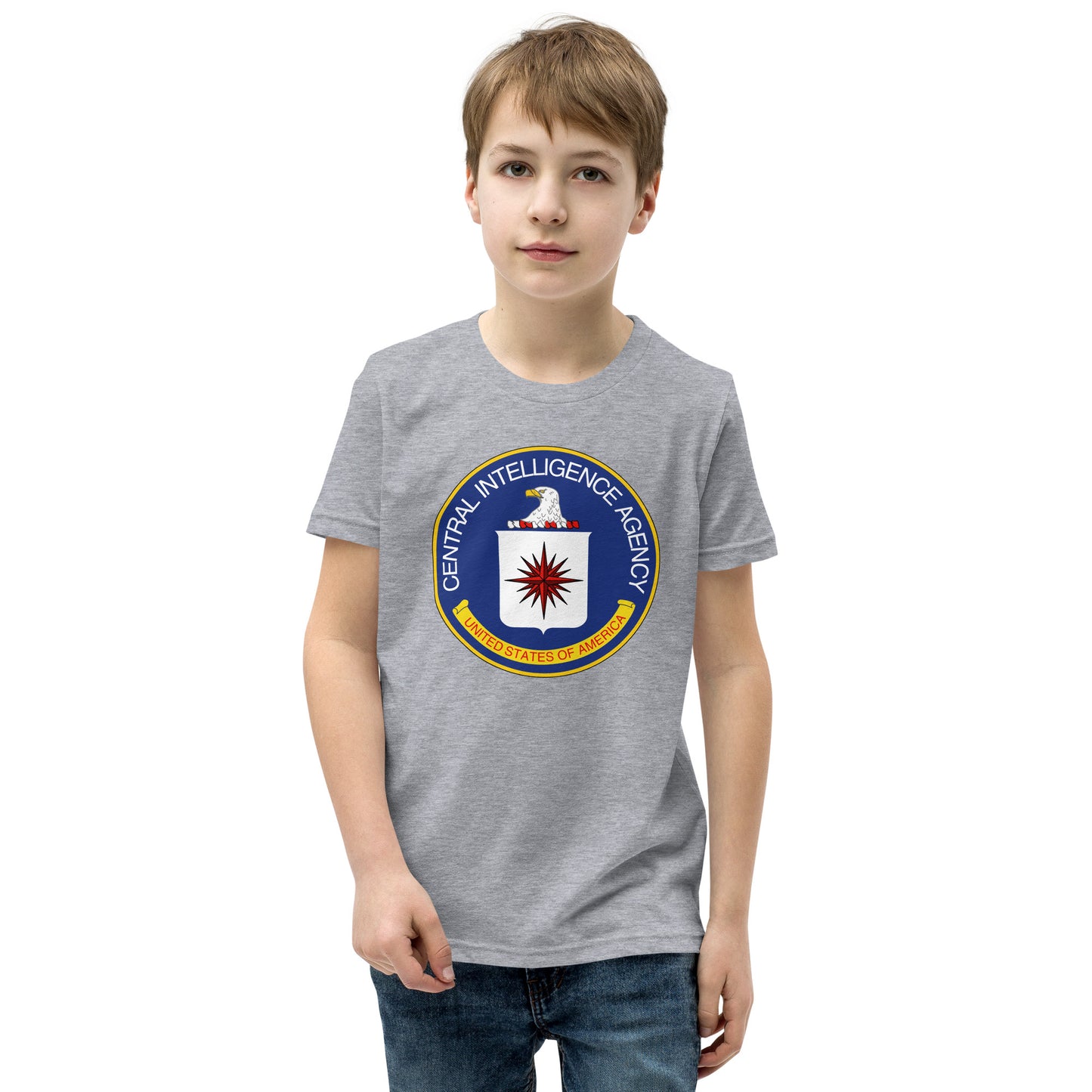 Kurzärmliges T-Shirt mit CIA-Siegel für Kinder