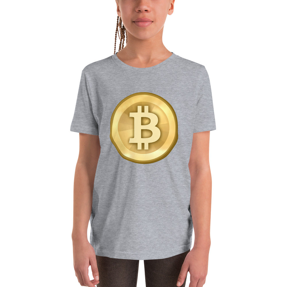 Bitcoin-Kurzarm-T-Shirt für Kinder