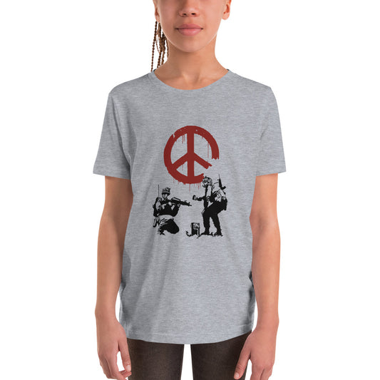 Banksy Friedenssoldaten Kurzarm T-Shirt für Kinder