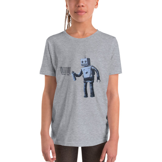 Kinder Banksy Graffiti Roboter Kurzarm T-Shirt