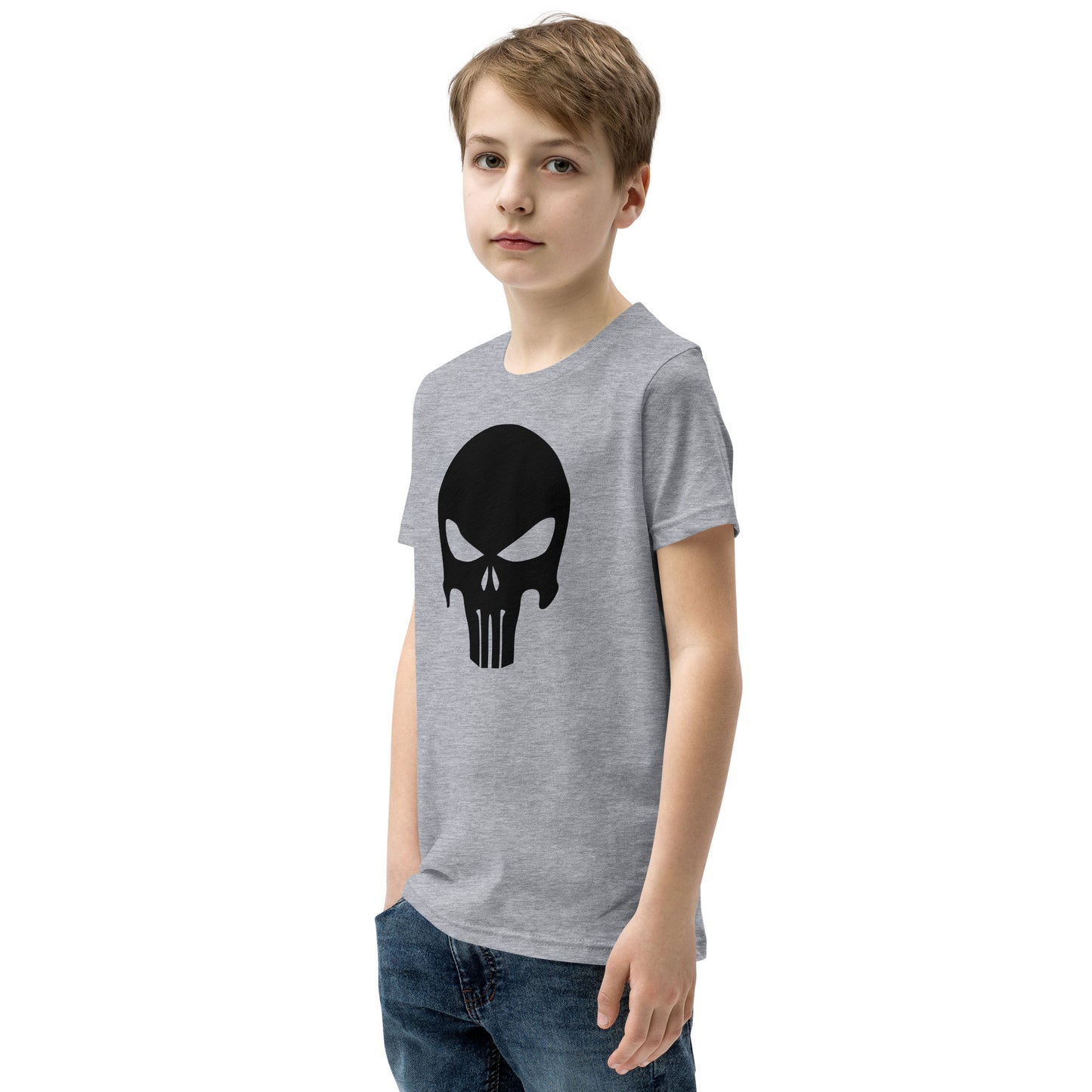 Kurzärmliges T-Shirt mit Totenkopf für Kinder