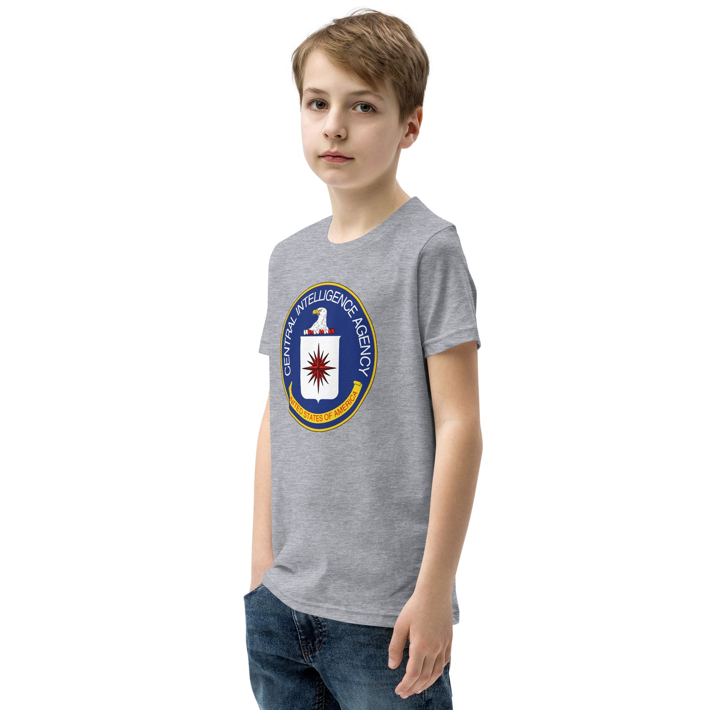 Kurzärmliges T-Shirt mit CIA-Siegel für Kinder