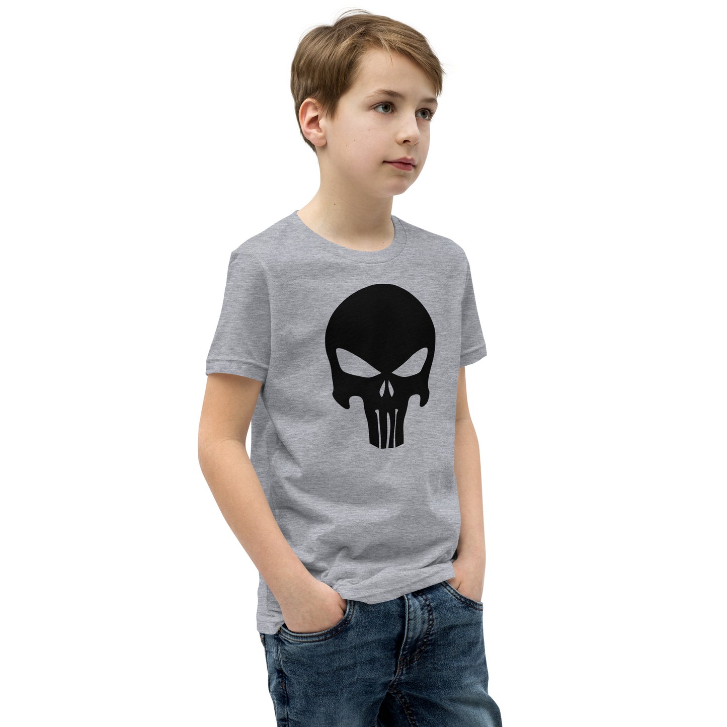 Kurzärmliges T-Shirt mit Totenkopf für Kinder