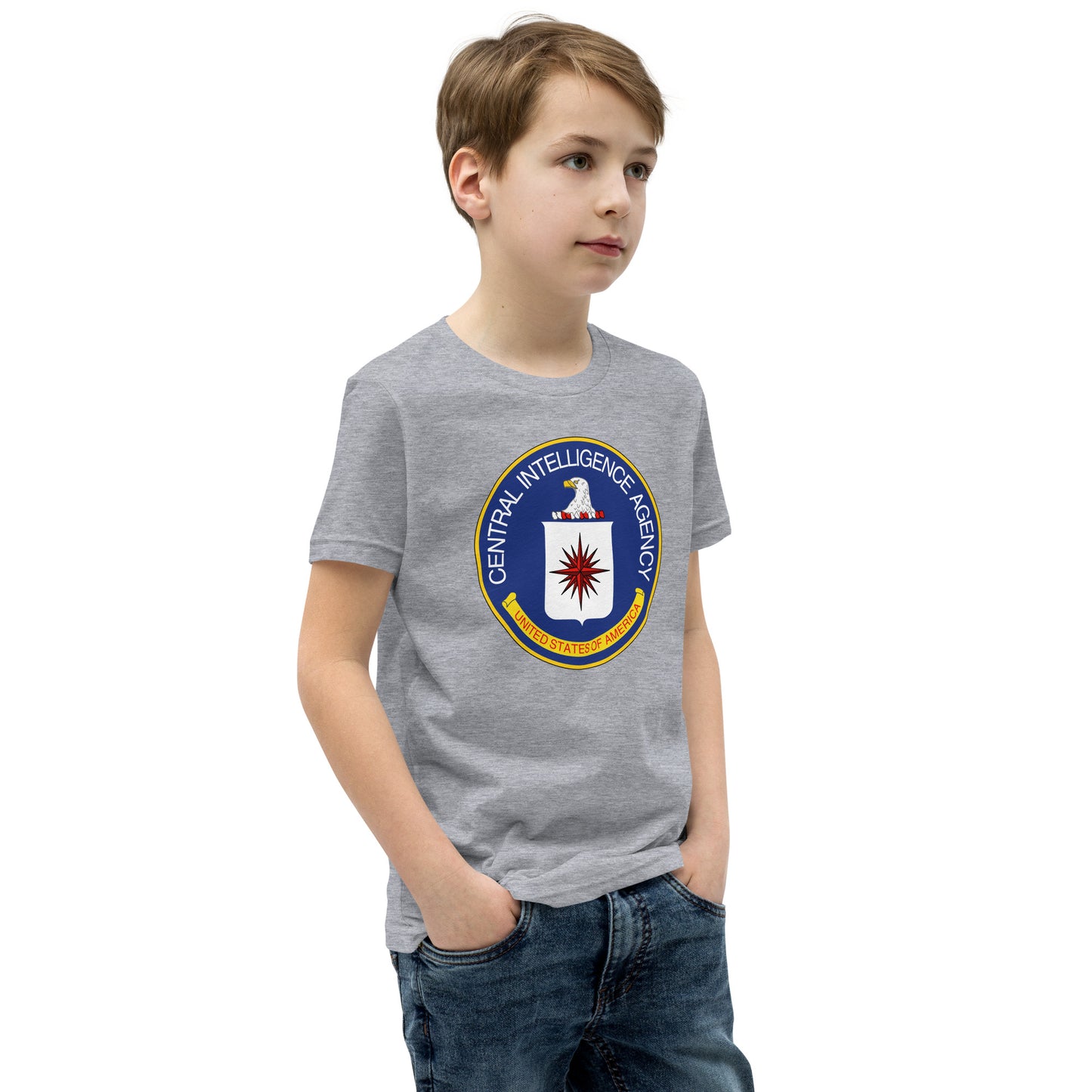 Kurzärmliges T-Shirt mit CIA-Siegel für Kinder