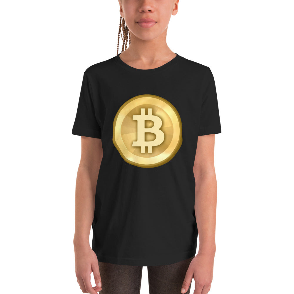 Bitcoin-Kurzarm-T-Shirt für Kinder