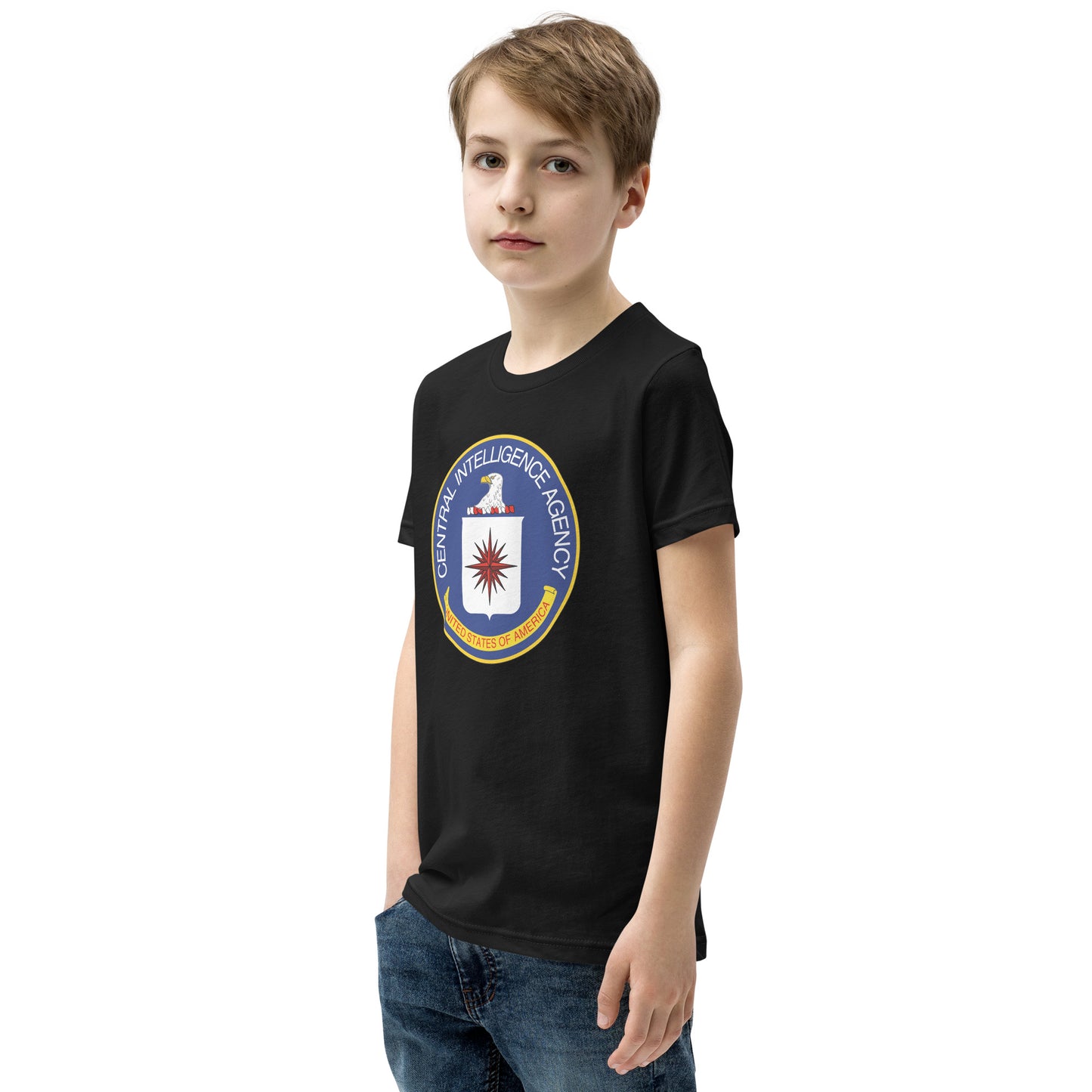 Kurzärmliges T-Shirt mit CIA-Siegel für Kinder