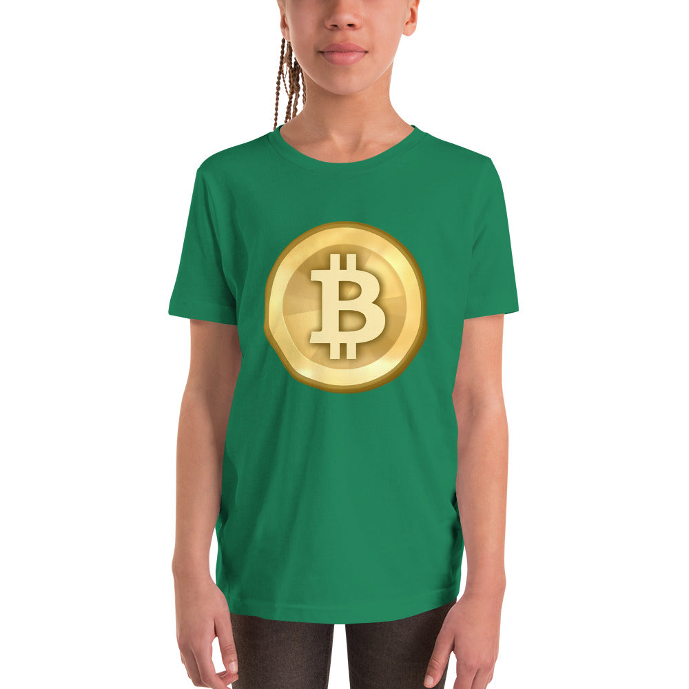 Bitcoin-Kurzarm-T-Shirt für Kinder