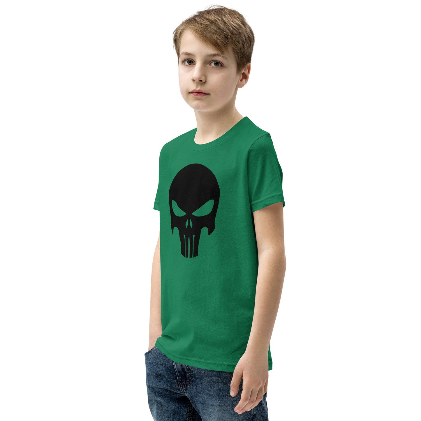 Kurzärmliges T-Shirt mit Totenkopf für Kinder