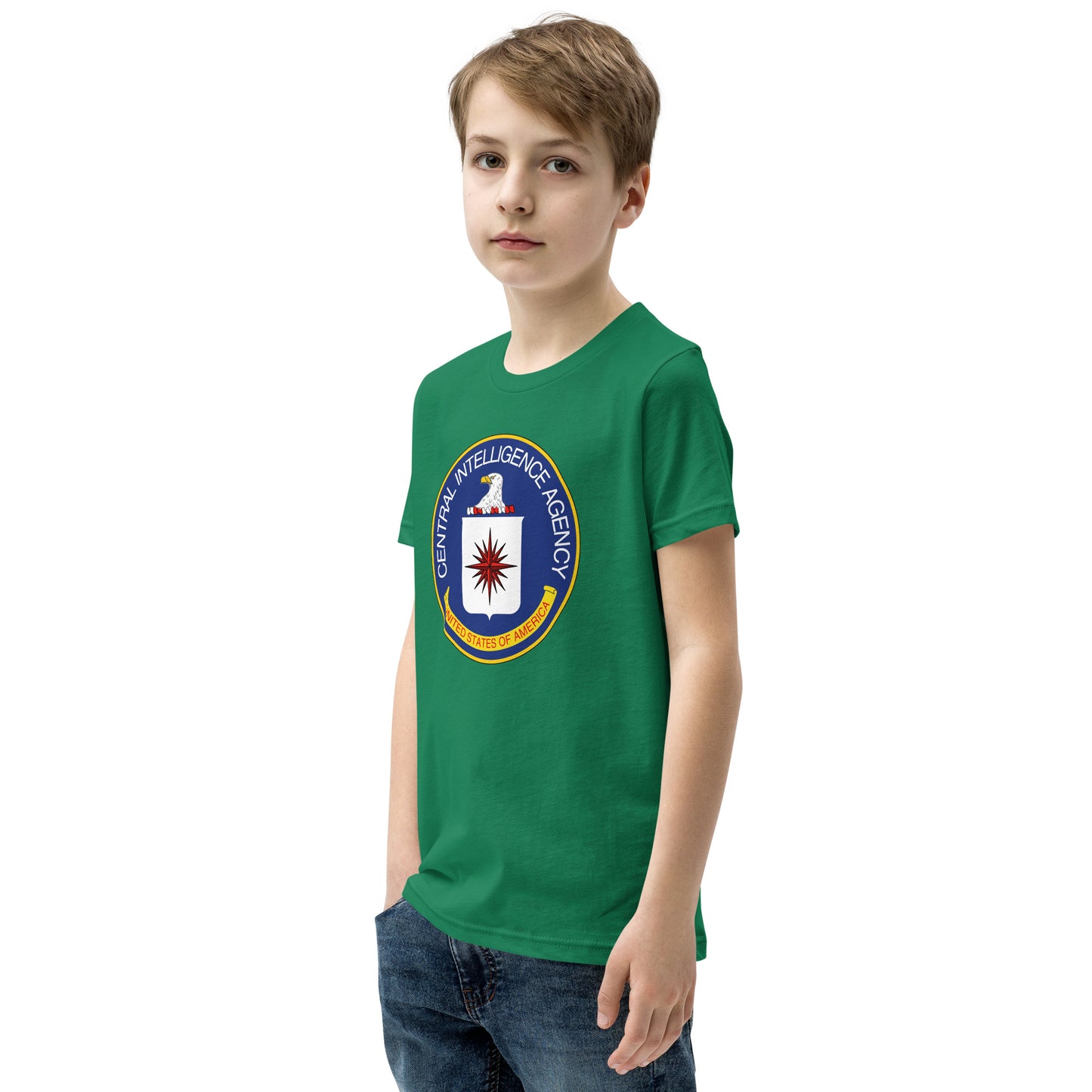 Kurzärmliges T-Shirt mit CIA-Siegel für Kinder