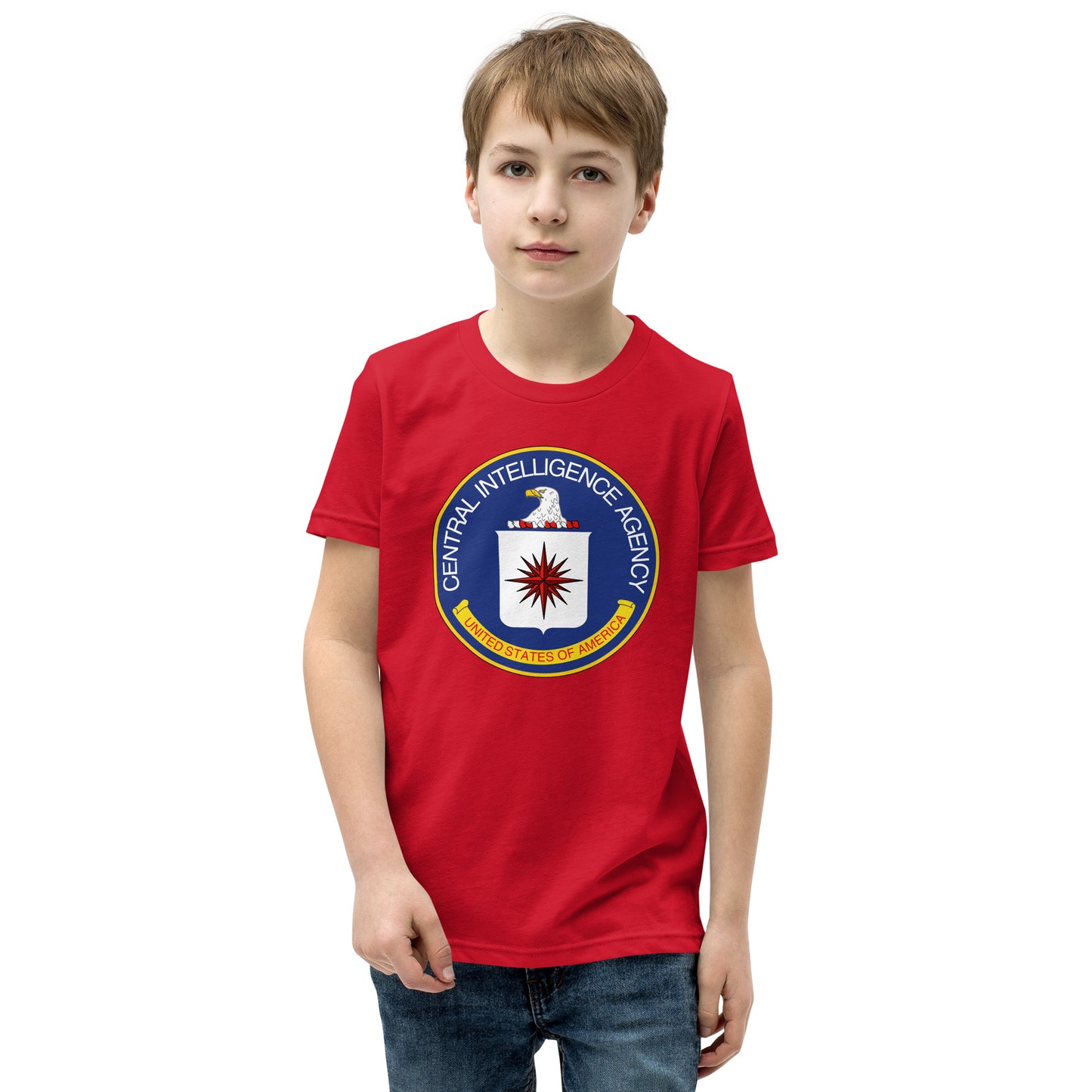 Kurzärmliges T-Shirt mit CIA-Siegel für Kinder