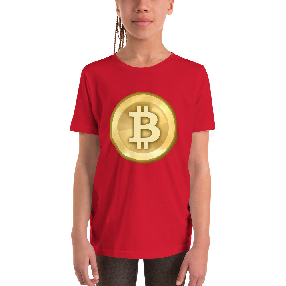 Bitcoin-Kurzarm-T-Shirt für Kinder