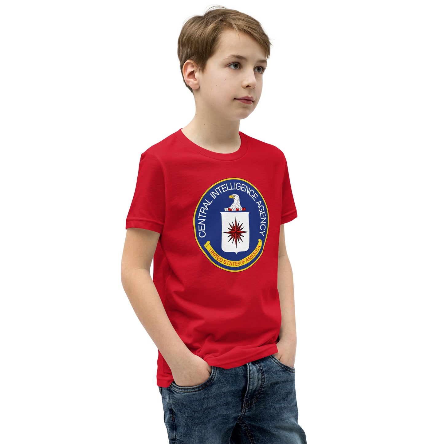 Kurzärmliges T-Shirt mit CIA-Siegel für Kinder