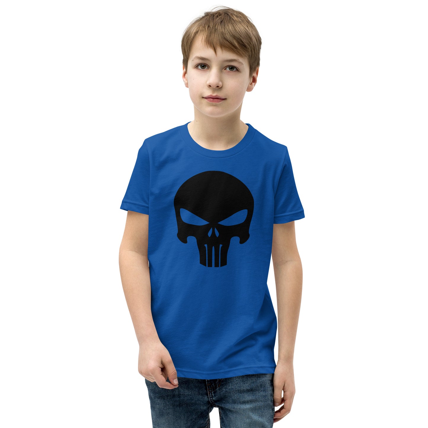 Kurzärmliges T-Shirt mit Totenkopf für Kinder